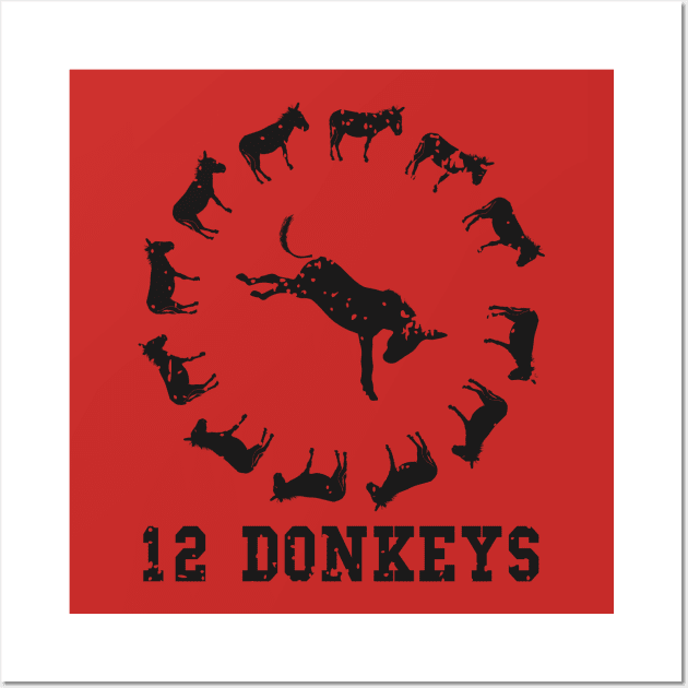12 Donkeys Wall Art by valsymot